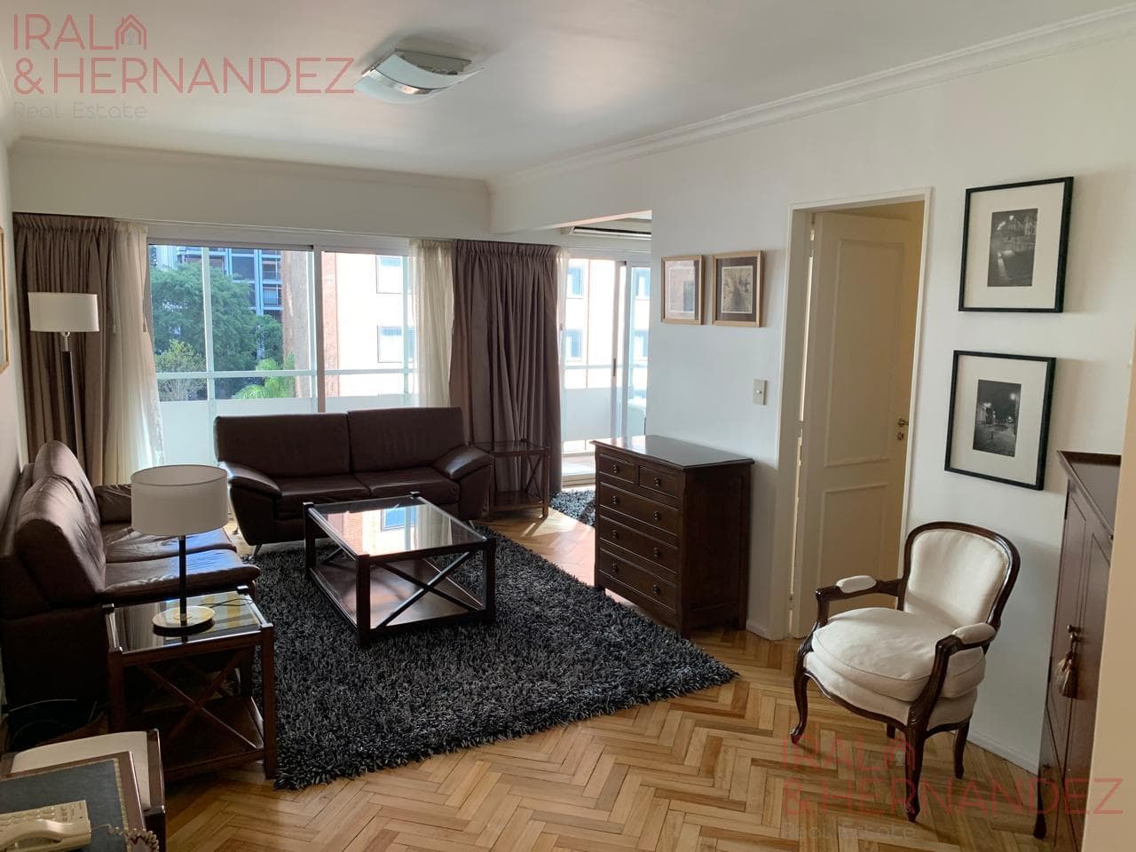FURNISHED 3-ROOM APARTMENT FOR RENT – BALCONY – GARAGE – RECOLETA