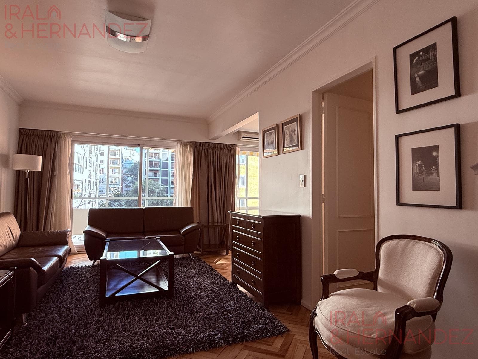 FURNISHED 3-ROOM APARTMENT FOR RENT – BALCONY – GARAGE – RECOLETA