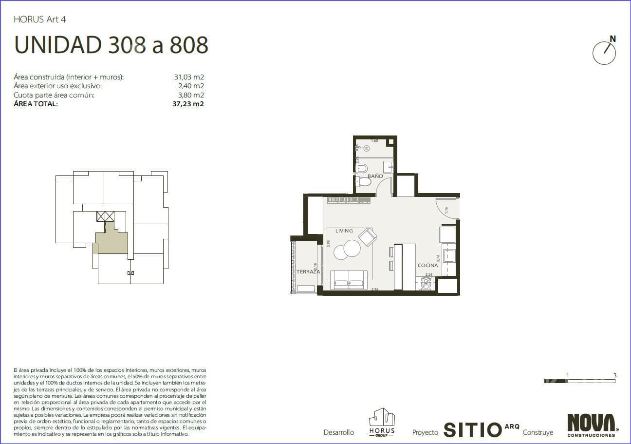 Studio Apartment for Sale in Downtown - 708