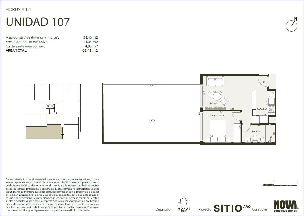 One-bedroom apartment for sale in Downtown - 107
