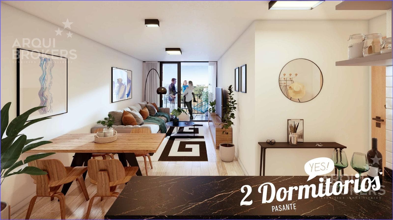 One-bedroom apartment for sale in Parque Rodó - 1105