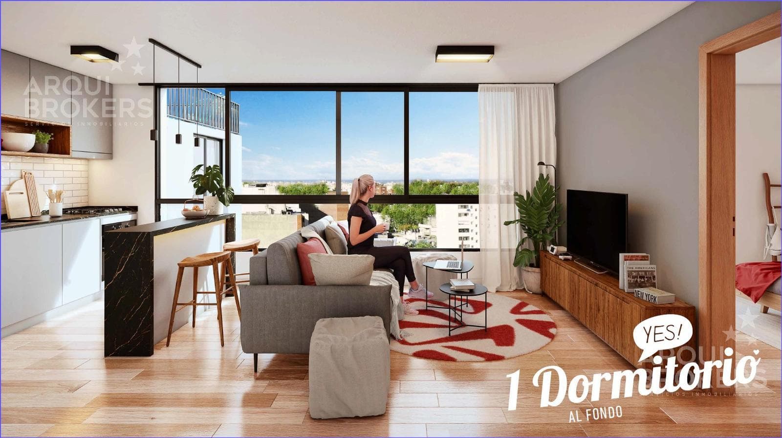One-bedroom apartment for sale in Parque Rodó - 1204