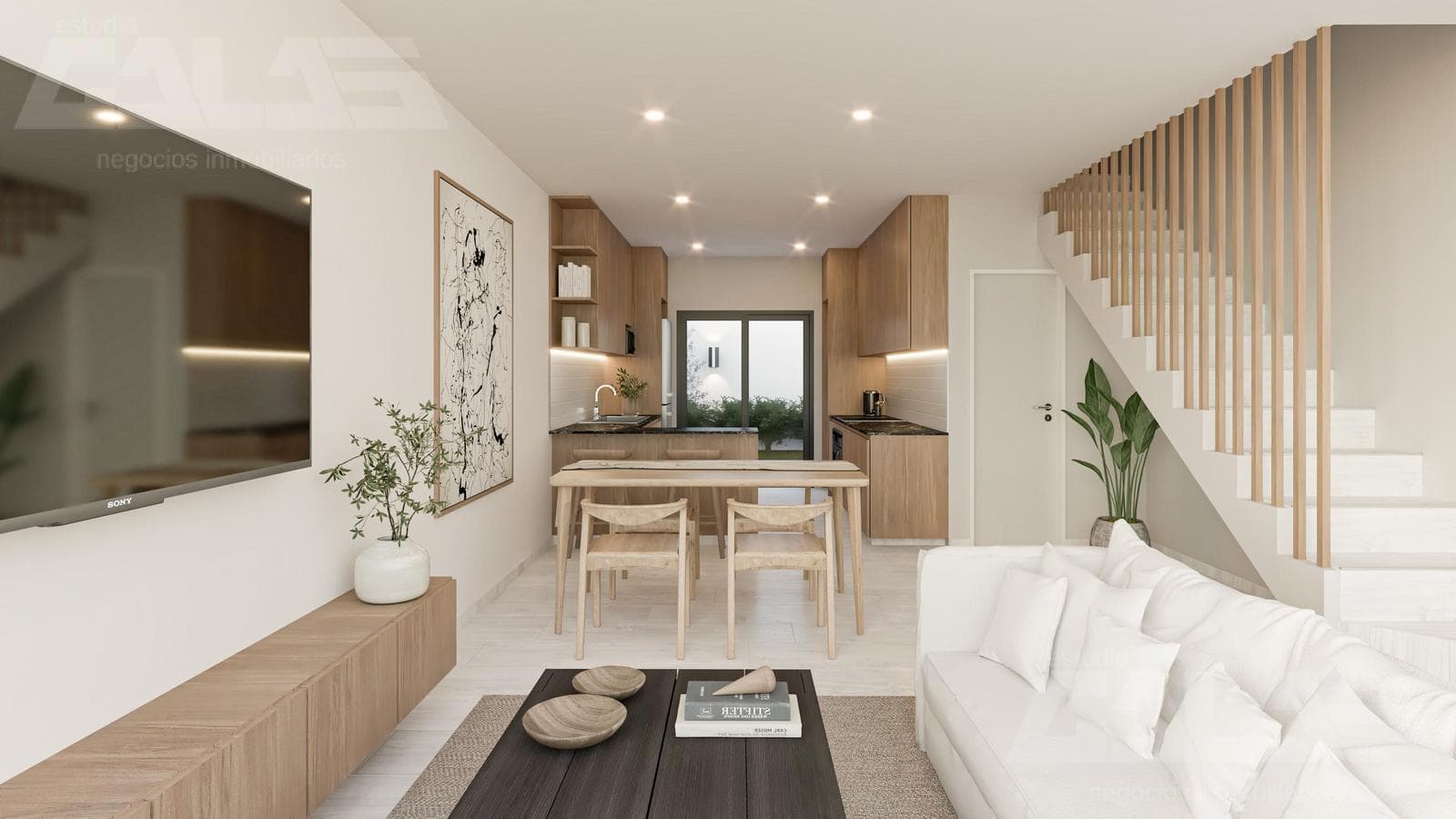 House in a gated community with 2 bedrooms and a garage