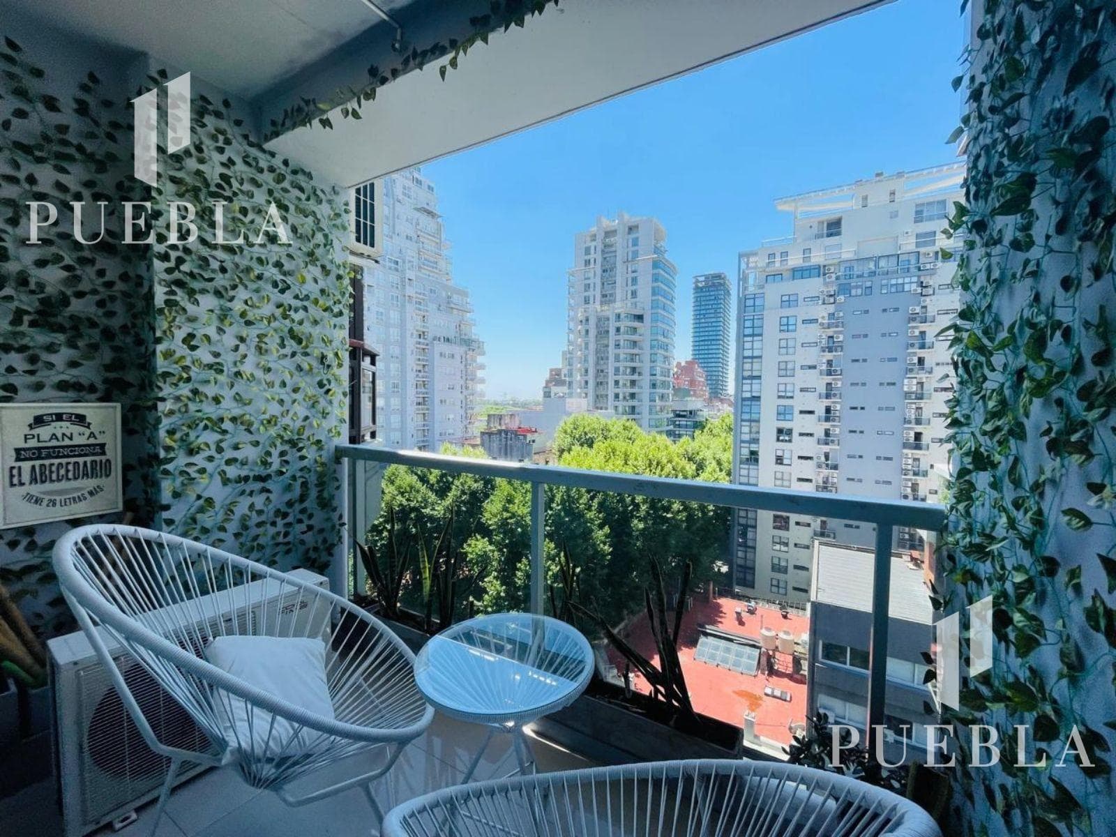 FURNISHED 2-ROOM APARTMENT FOR RENT IN PALERMO CHICO WITH OPTIONAL PARKING SPACE AND AMENITIES