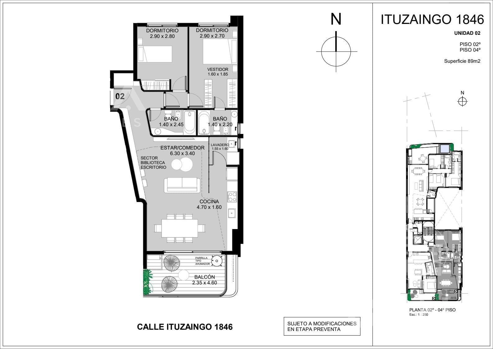 Premium 2-Bedroom Apartment for Sale with Amenities in Abasto, at 1800 Ituzaingo Street