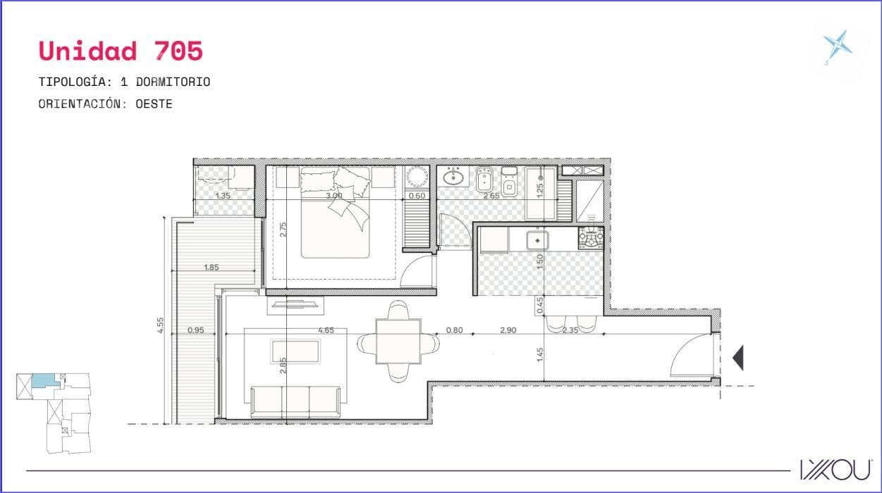 One-Bedroom Apartment for Sale in Barrio Sur - 705