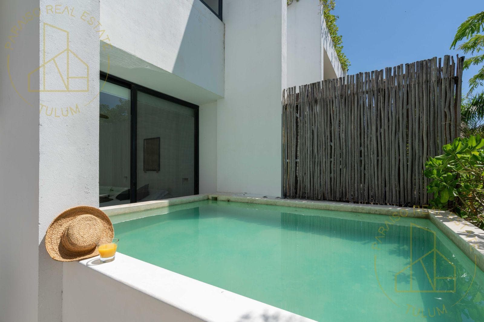 Bright and with a private pool, 2 bedrooms, in Sassil, La Veleta, Tulum