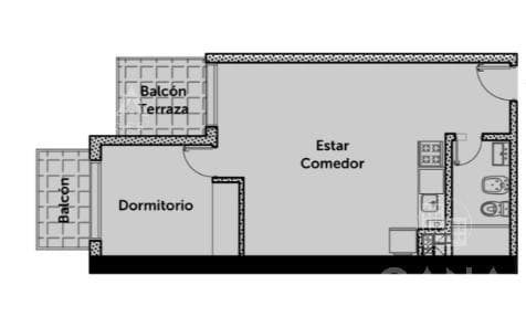1-Bedroom Apartment for Sale in Martin with a Balcony