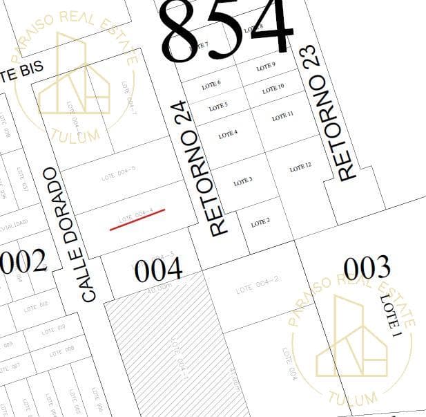 1,000-square-meter lot, H4 density, in Reg 11, Tulum
