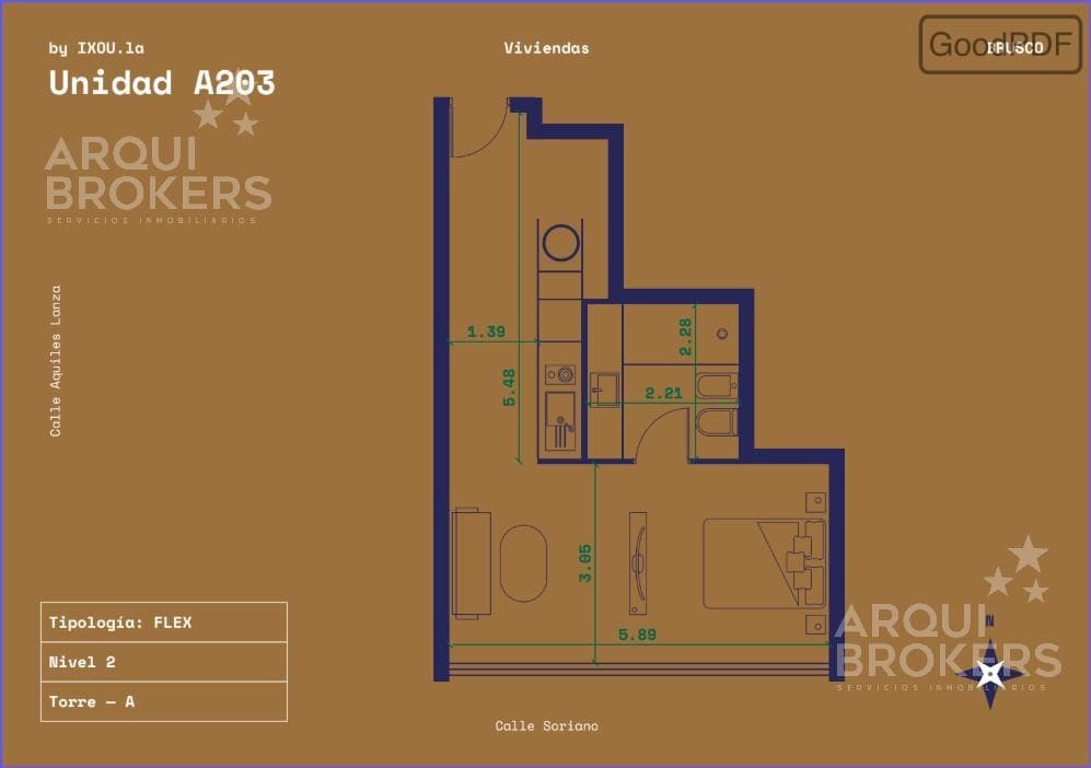 Studio Apartment for Sale in Downtown - 203A