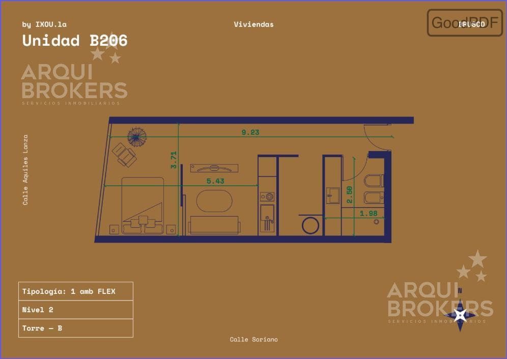 Studio Apartment for Sale in Downtown - 206B