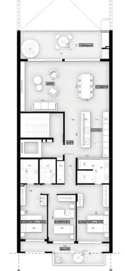 3-Bedroom Apartment for Sale in an Exclusive Building with a Pool, Terrace, and Balcony