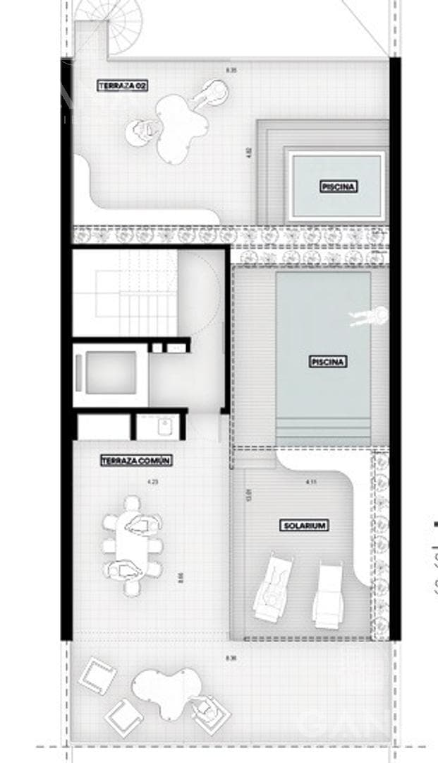 3-Bedroom Apartment for Sale in an Exclusive Building with a Pool, Terrace, and Balcony