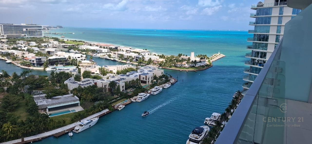 Penthouse 5 Recamaras en Venta Frente al Mar | SLS Marina Beach Puerto Cancún | P4449