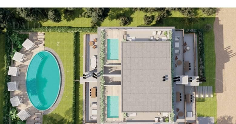 3-room ground-floor apartment for sale. Located in Zeus III, Pinamar Norte. Ground floor with a garden and private pool.