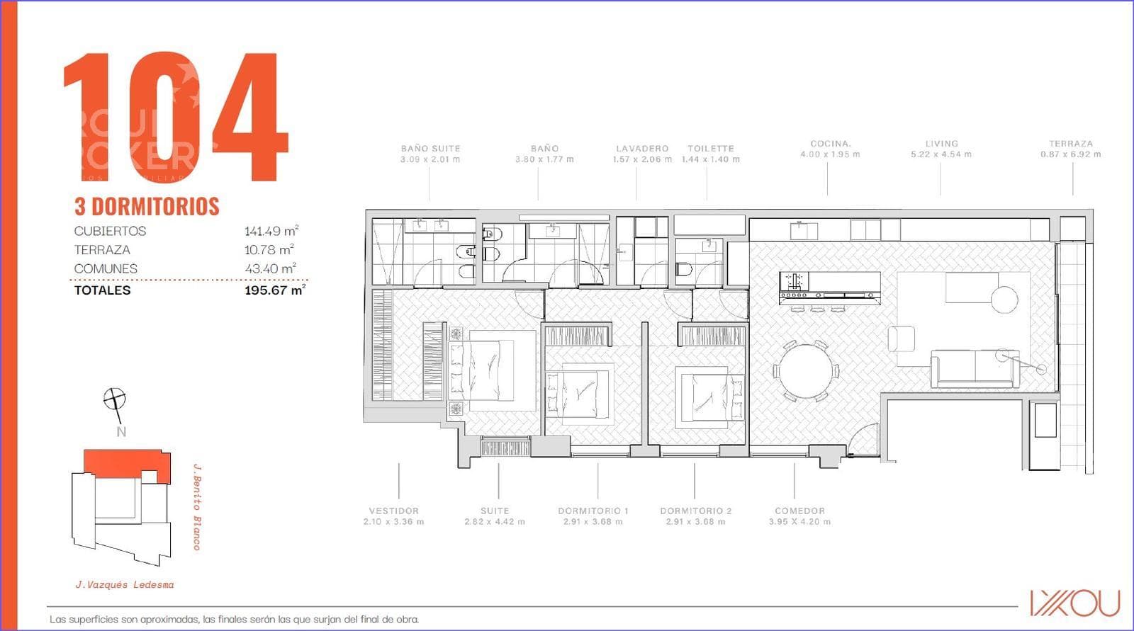 Three-bedroom apartment for sale in Punta Carretas - 104