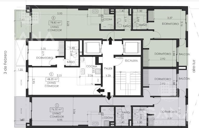 Premium 1-Bedroom Apartment for Sale with Balcony and Amenities at 3 de Febrero 400
