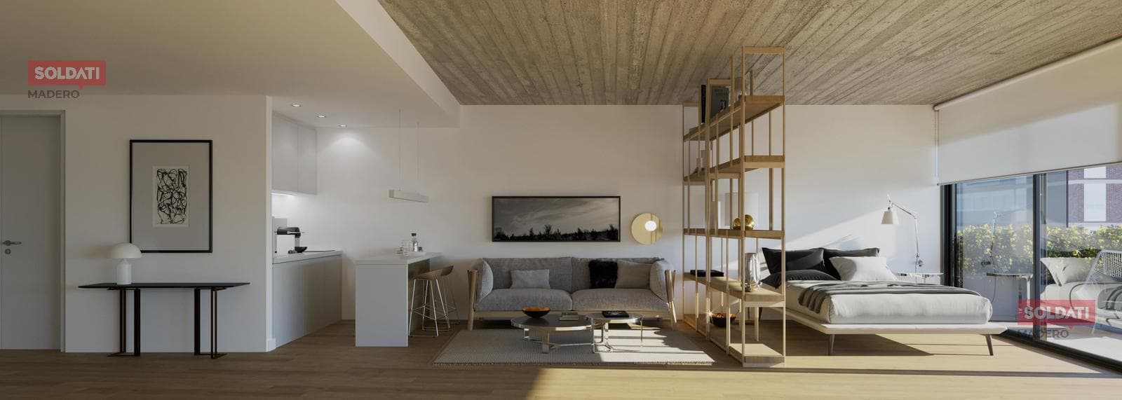 For Sale. Studio apartment, 42.50 m² total. Recoleta, with a balcony facing the street. Financing available. Suitable for professionals.