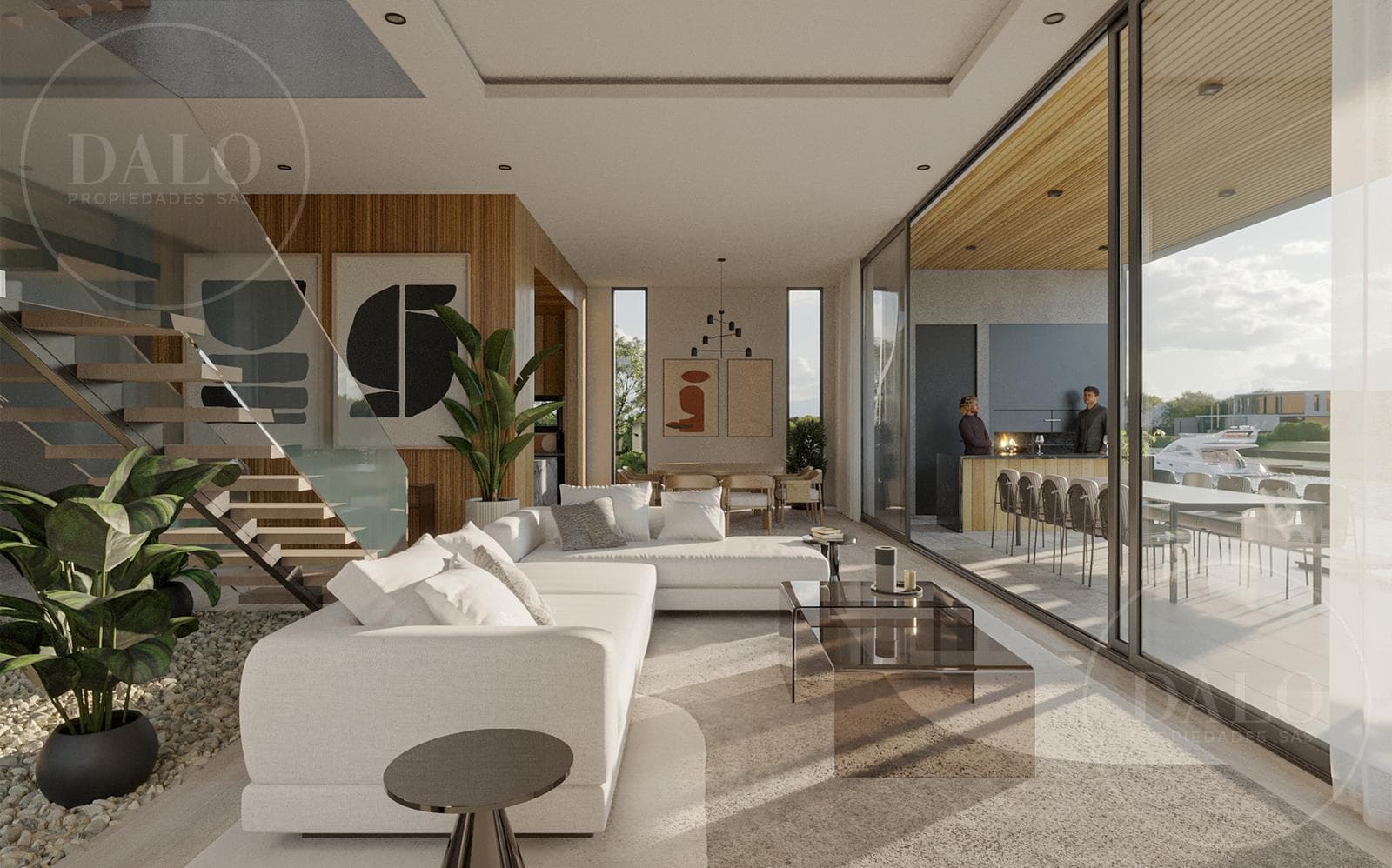 House for Sale in Yacht Nordelta. 6 rooms with a view of the river and a private dock.