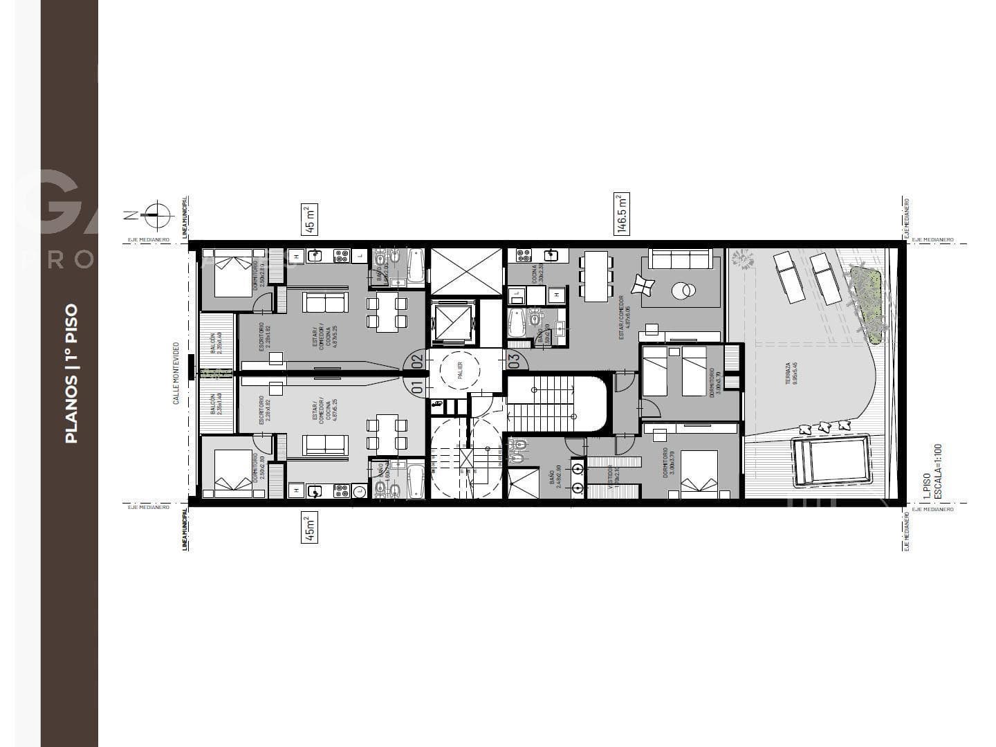 Premium 1-Bedroom Apartment for Sale with Balcony and Amenities on Montevideo Street in the 900s