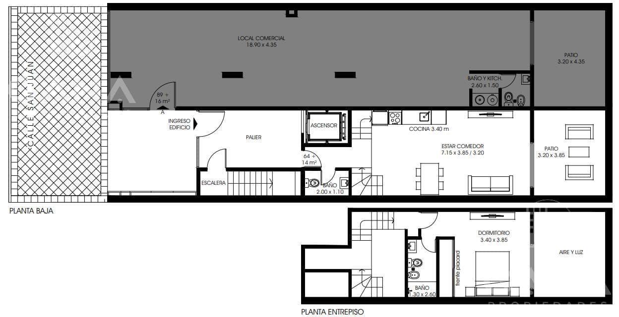 Premium Duplex Apartment for Sale with Private Patio in the Los Cipreses Development, 1400 San Juan Street