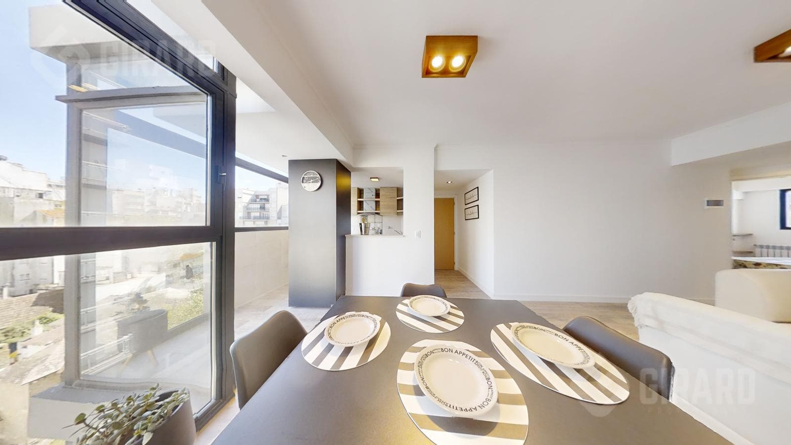Brand-new 3-room apartment for sale in the Guemes neighborhood. 360° tour