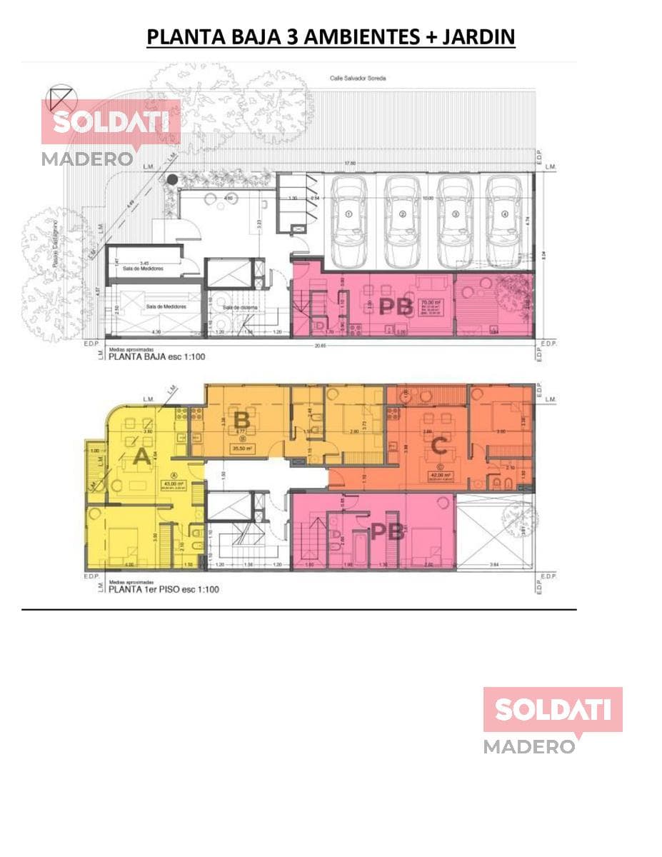 Duplex apartment for sale on Wilde Street: 2 rooms, ground floor, garden