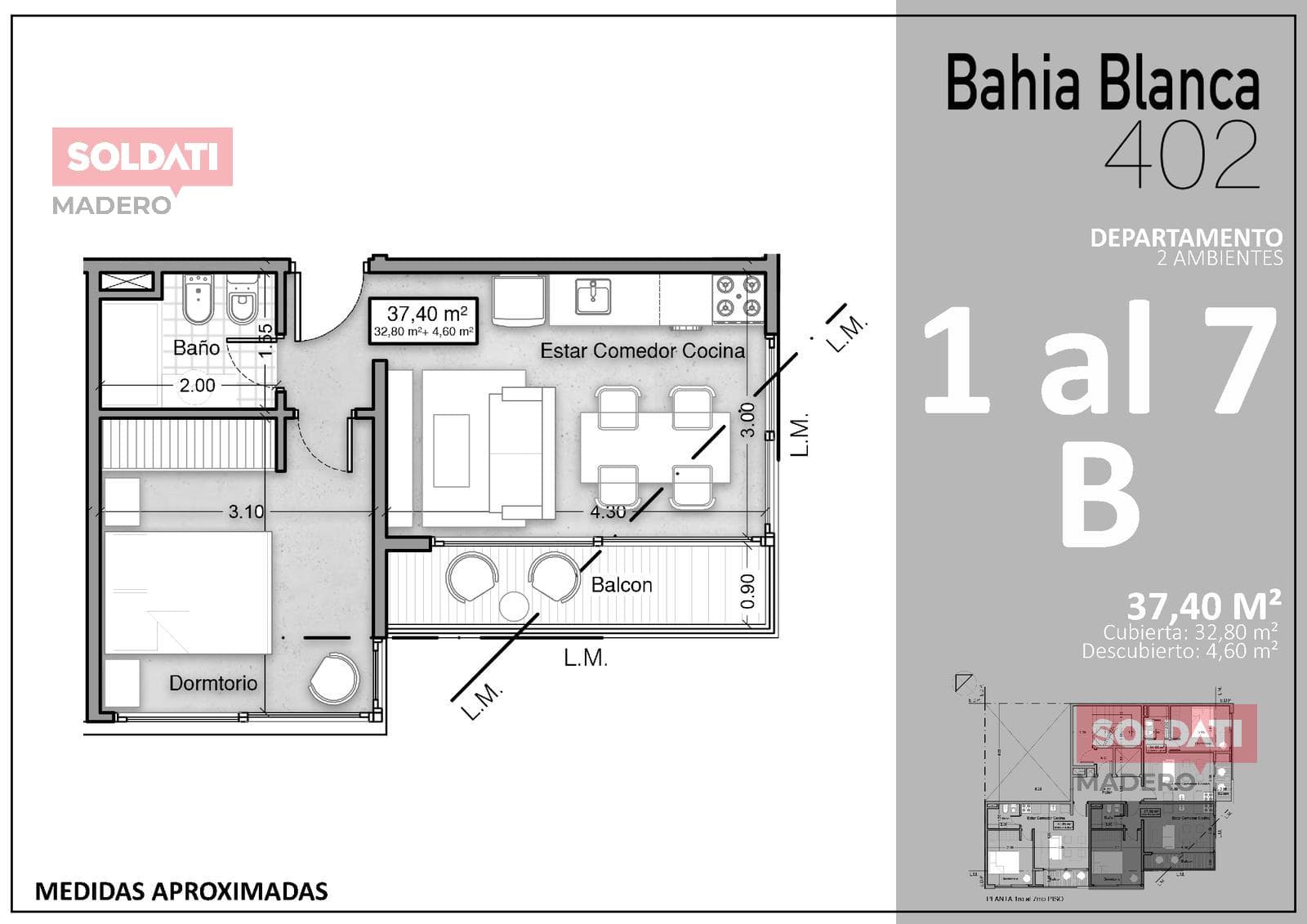 2-room apartment for sale in Wilde