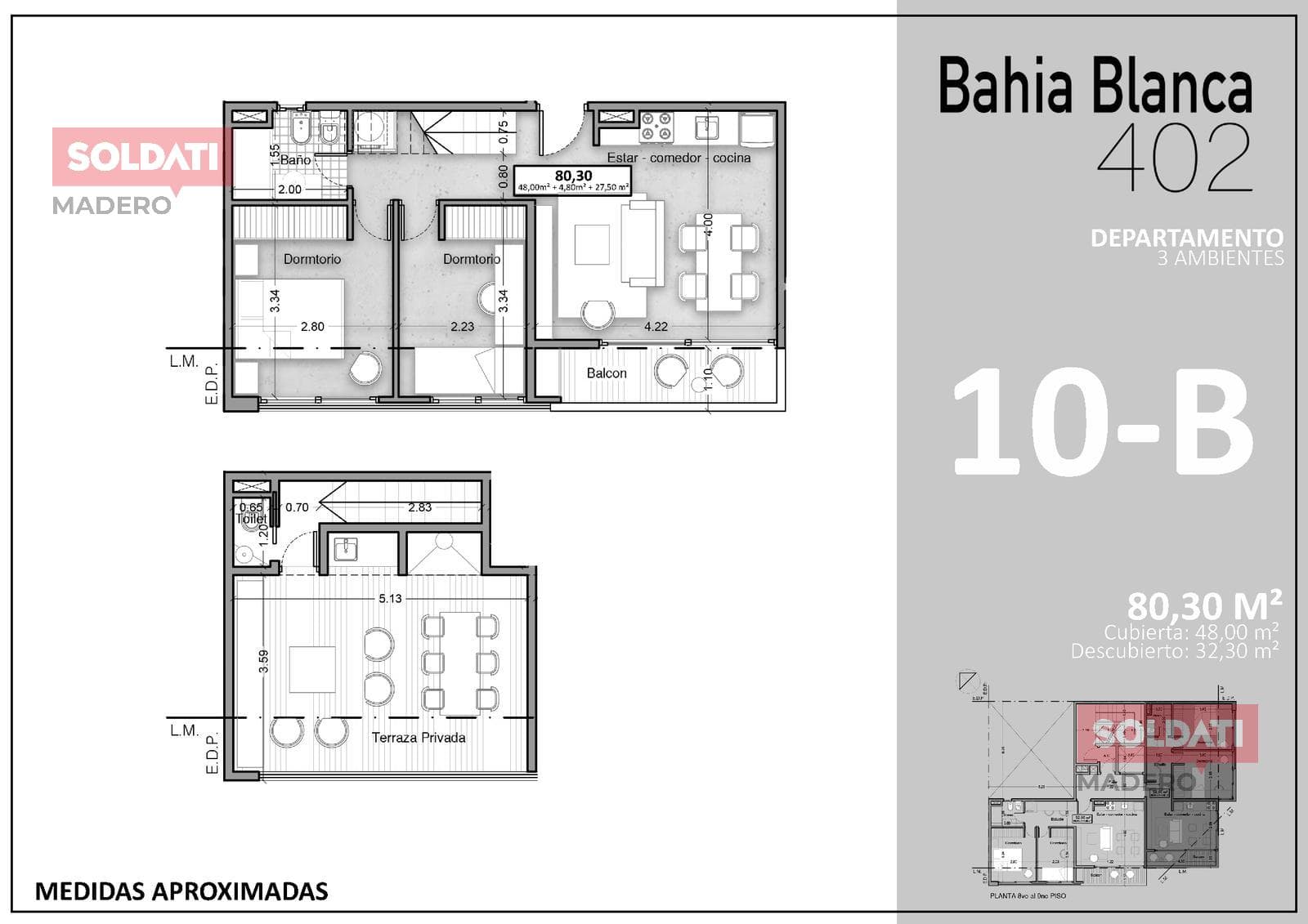 3-room penthouse apartment for sale in Wilde with financing available