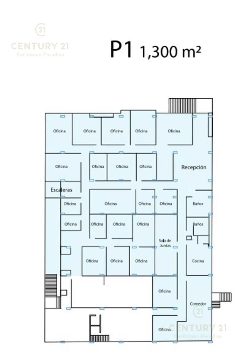 Oficina en Renta 1,300 m², av. Tulum C4096