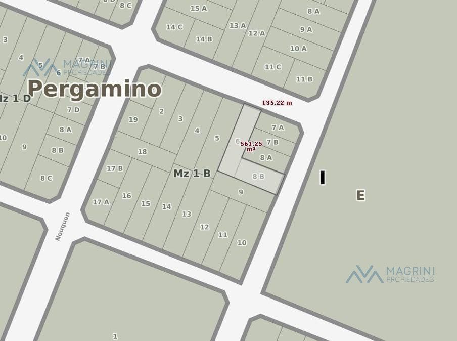 House with land at 600 Santa Cruz Street, Pergamino, Buenos Aires Province.