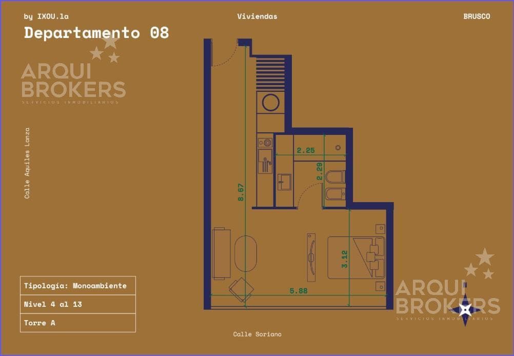 Studio Apartment for Sale in Downtown - 808A