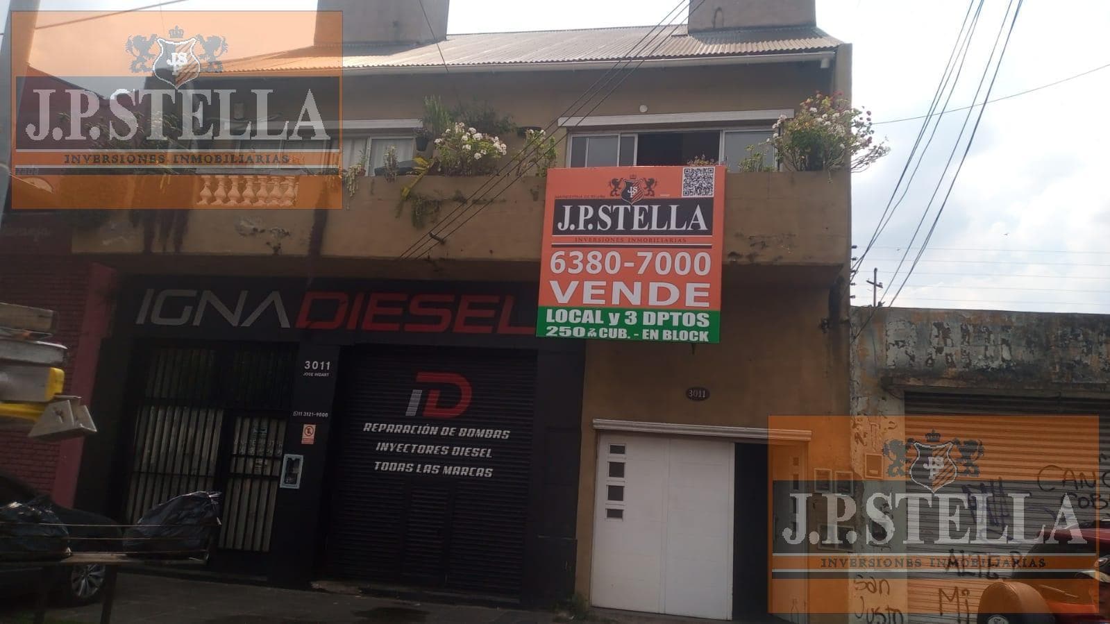 Inmueble con 2 locales en PB y una Casa de 3 Amb. En PA 2 Dptos. tipo Dúplex - San Justo