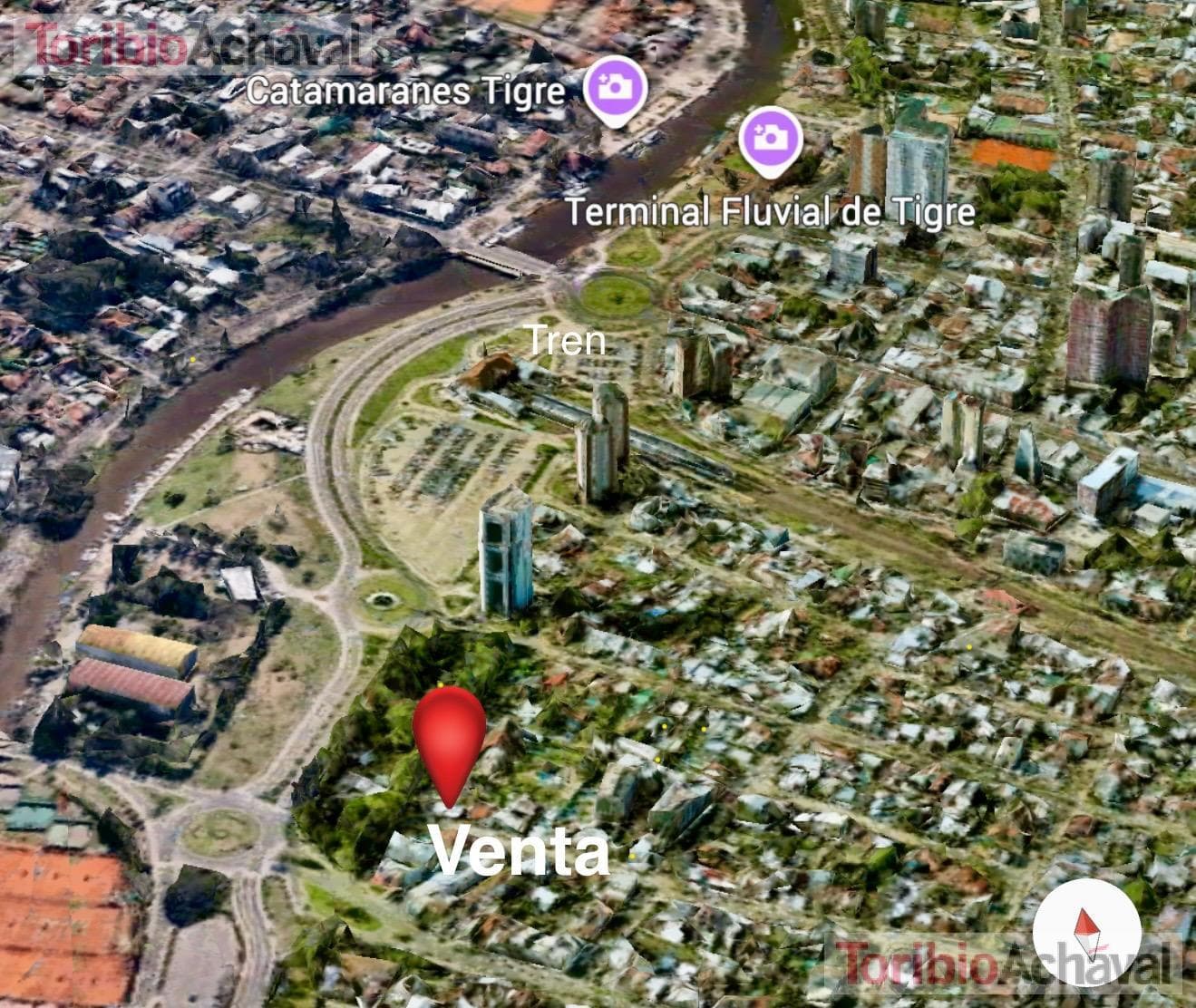 Land for sale in Tigre: double-corner lot facing north with quick access, ready for construction, 881 m².