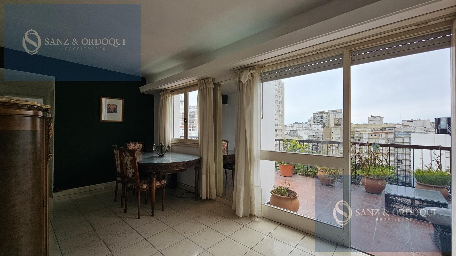 For Sale - Two-room apartment with balcony, terrace, and garage - Alberti 1866