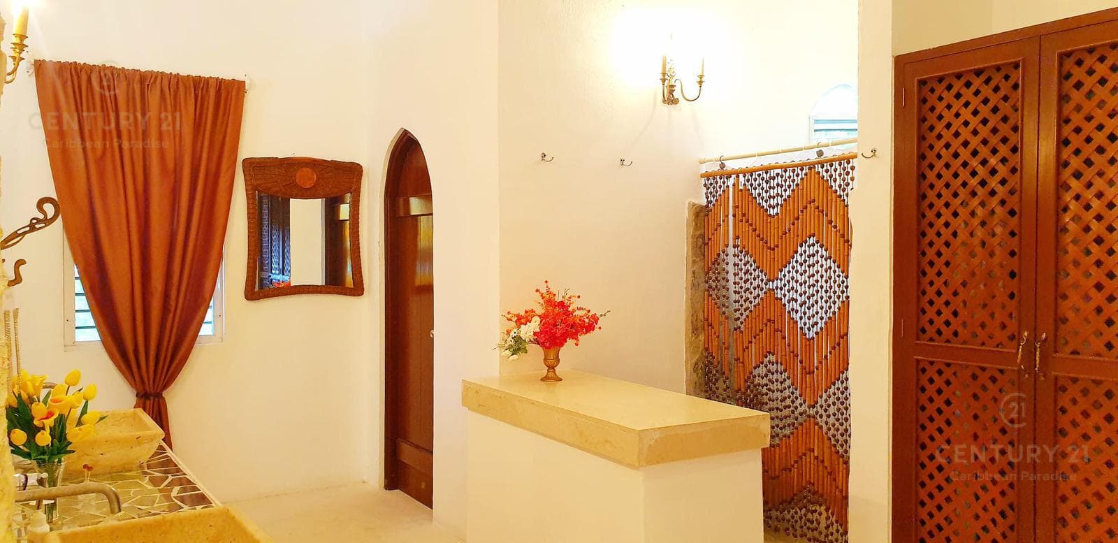 Castillo de Amor, Casa amplia de 2 habitaciones con estilo único a solo 200 m de la Playa en Playacar fase 1 P4491