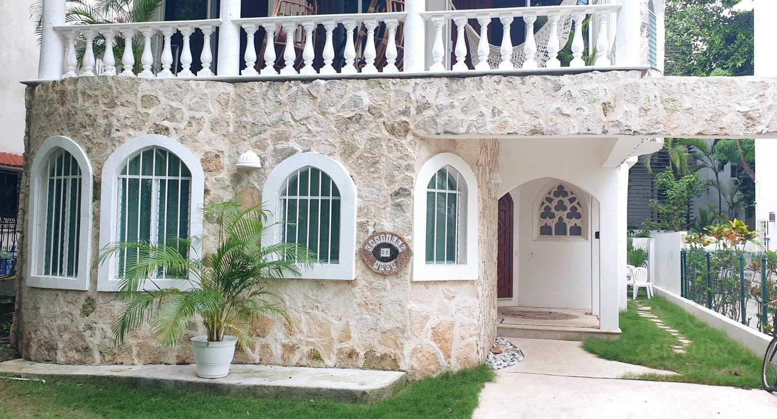 Castillo de Amor, Casa amplia de 2 habitaciones con estilo único a solo 200 m de la Playa en Playacar fase 1 P4491