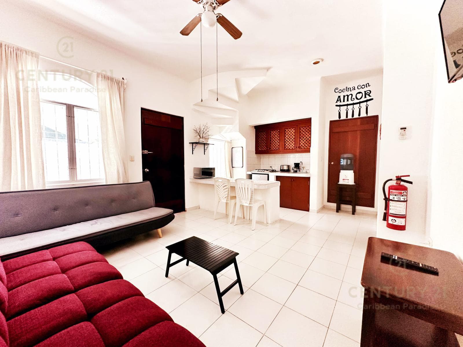 Castillo de Amor, Casa amplia de 2 habitaciones con estilo único a solo 200 m de la Playa en Playacar fase 1 P4491