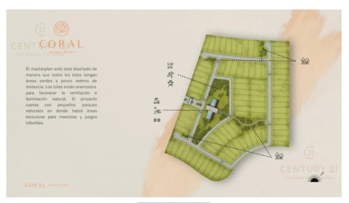 Land for Sale in Xpuha Beach, Coral Riviera Maya Condominium, P4493