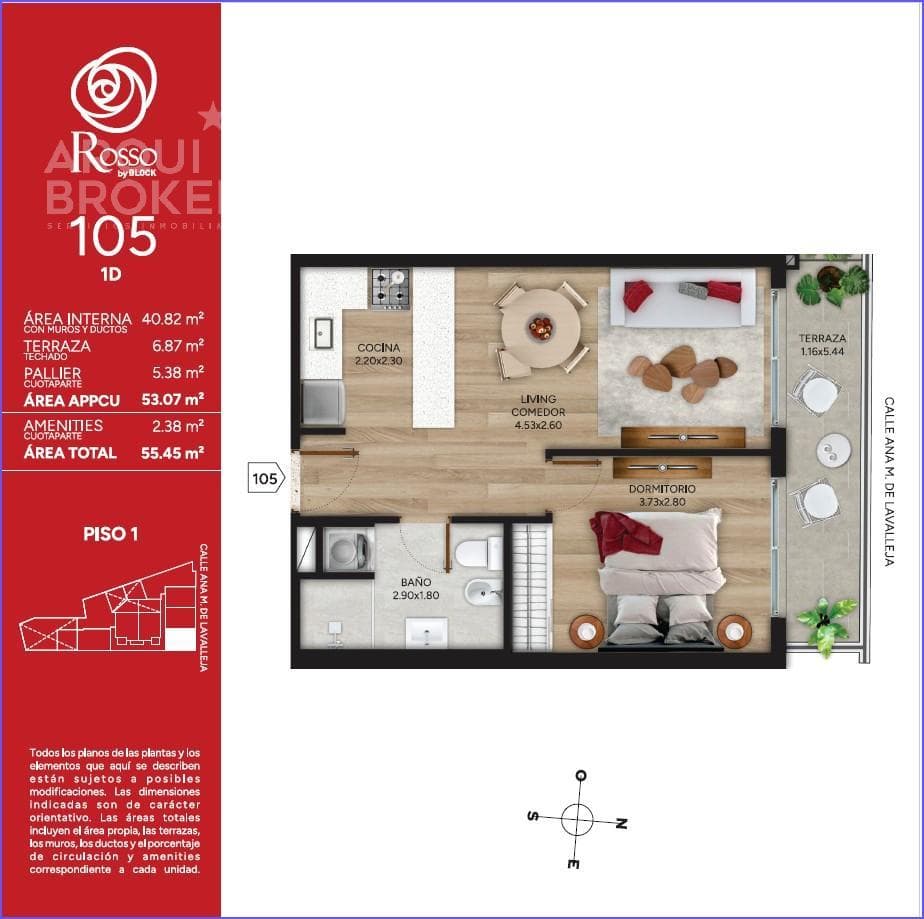 One-bedroom apartment for sale in Cordón -105