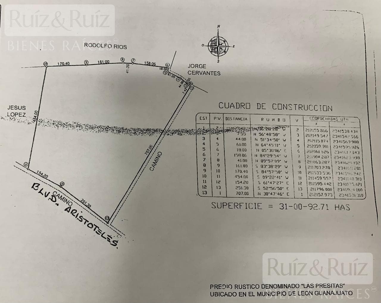 31 HECTARES FOR SALE ON ARISTOTELES BOULEVARD, NORTHERN AREA.