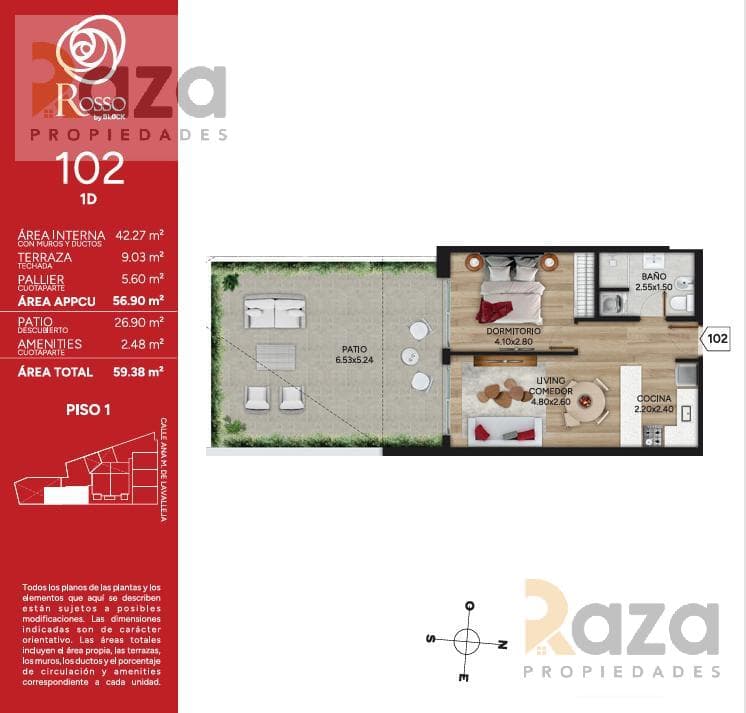 1-Bedroom Apartment for Sale in Cordón