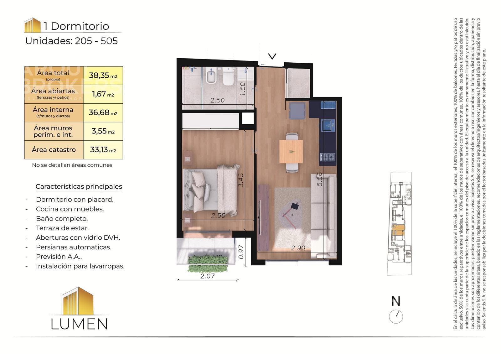 One-bedroom apartment for sale in Buceo - 205