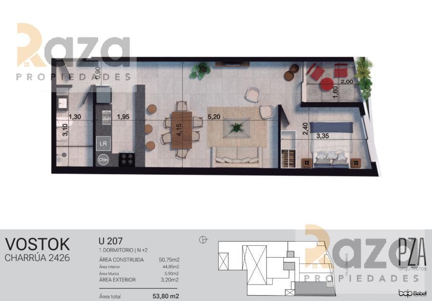 Studio Apartment in Pocitos