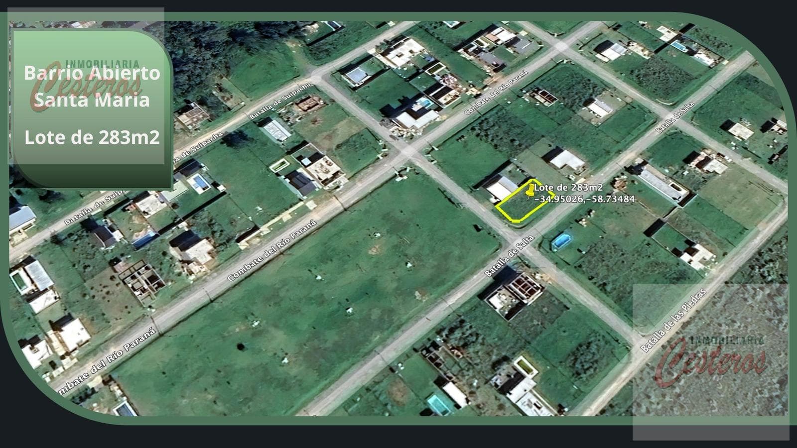 Lot in Barrio Abierto Santa Maria I, Route 3, km 52, Santa Rosa