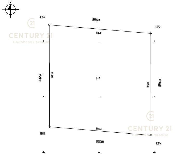 8,419 m² lot on Ruta de los Cenotes, Km 17, Puerto Morelos, P4517