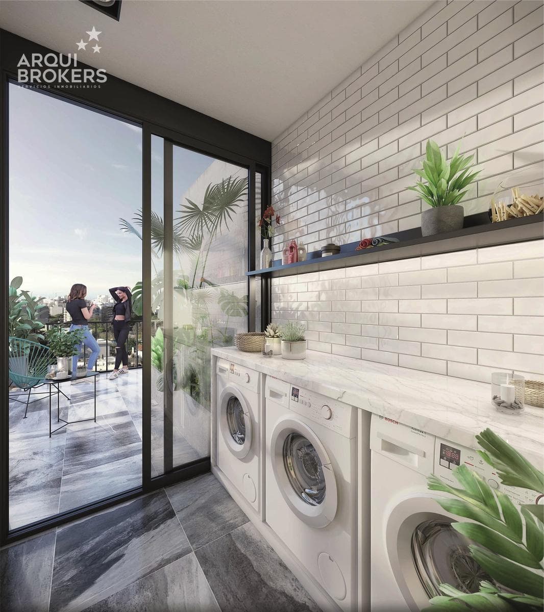 One-bedroom apartment with a patio for sale in Parque Rodó - 203