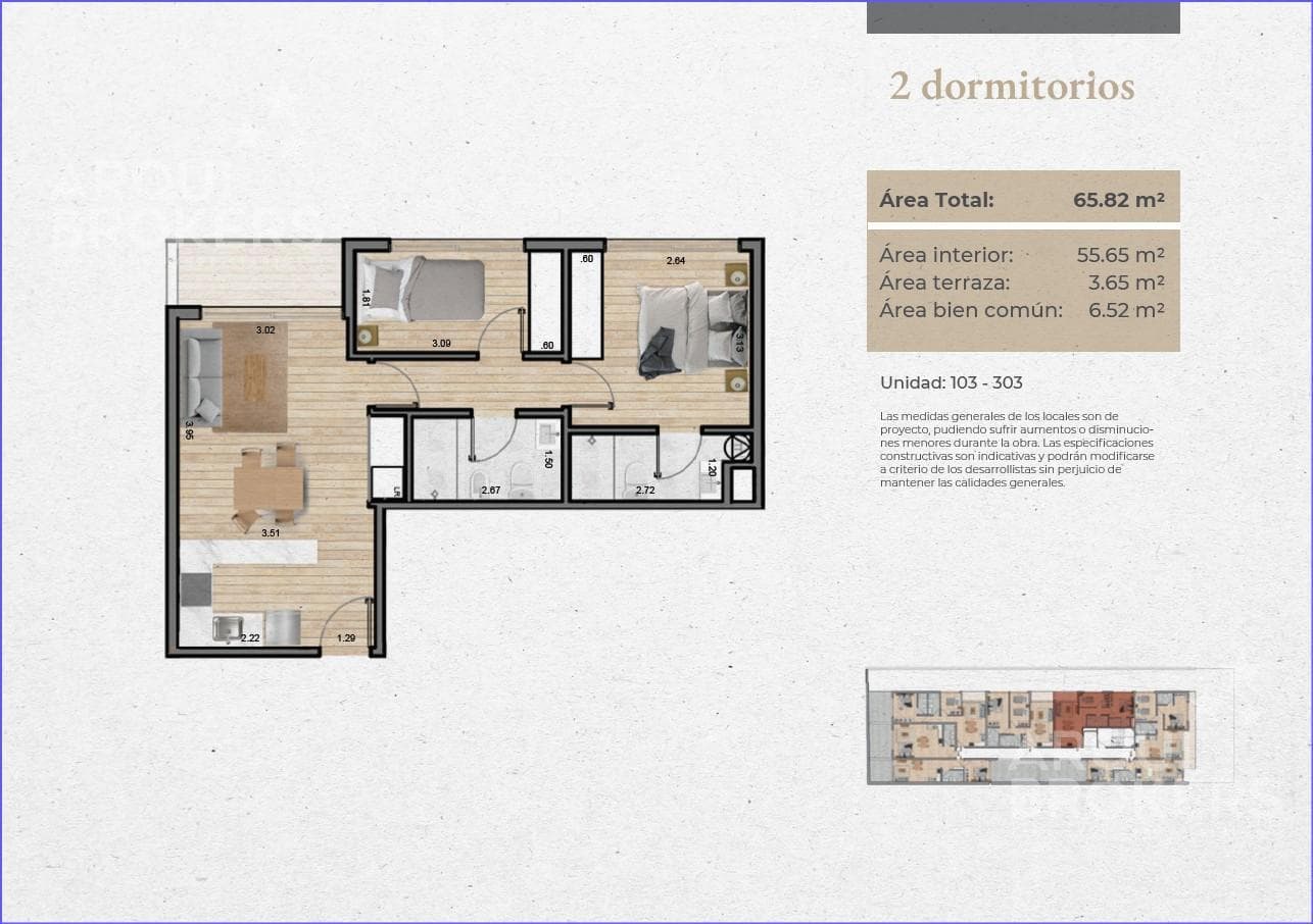 Two-Bedroom Apartment for Sale in Malvín - 303