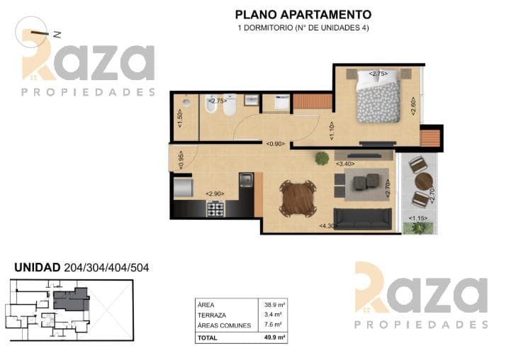 1-Bedroom Apartment for Sale