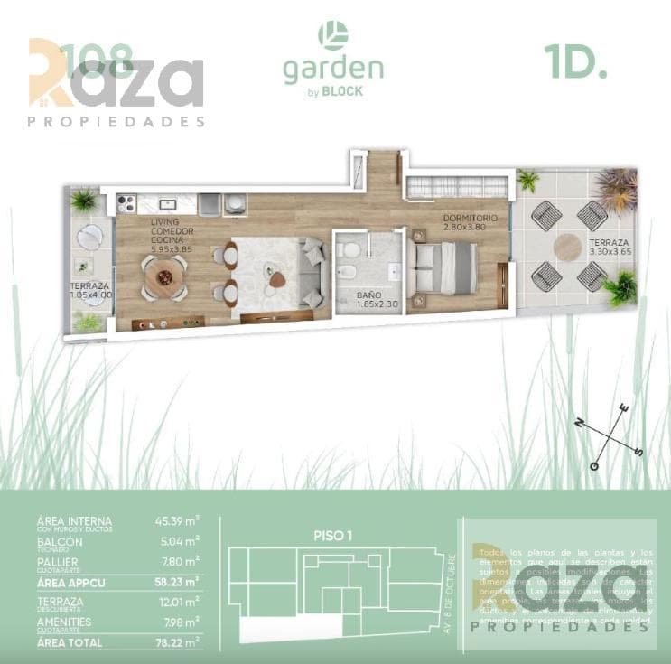 1-Bedroom Apartment for Sale